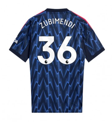 Arsenal Martin Zubimendi #36 Bortatröja 2025-26 Kortärmad